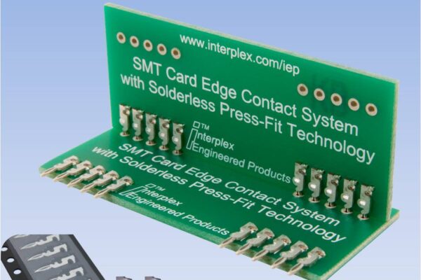 SMT press-fit card-edge connector system