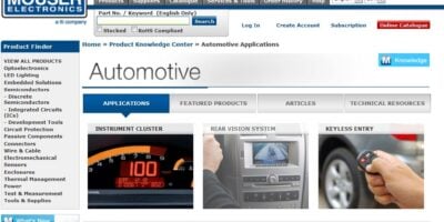 Automotive application site puts design engineers in the driver’s seat