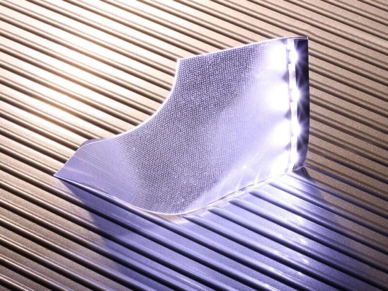 Shapeable LED backlight is up to 97% thinner than alternatives