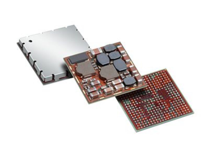Chip embedded in PCB substrate reduce size of power management module