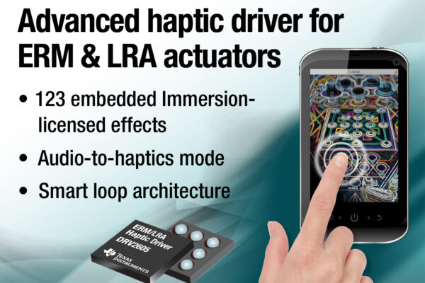 Add tactile feedback to consumer and industrial products with haptic driver