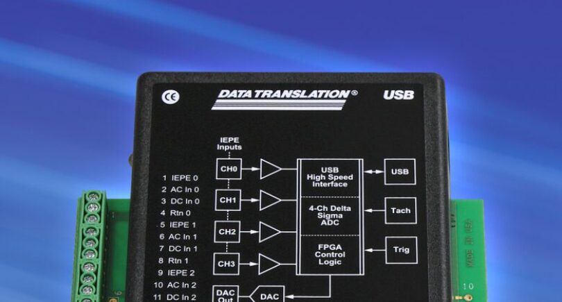 USB data acquisition module delivers 14.8-Bit ENOB for sound and vibration measurements