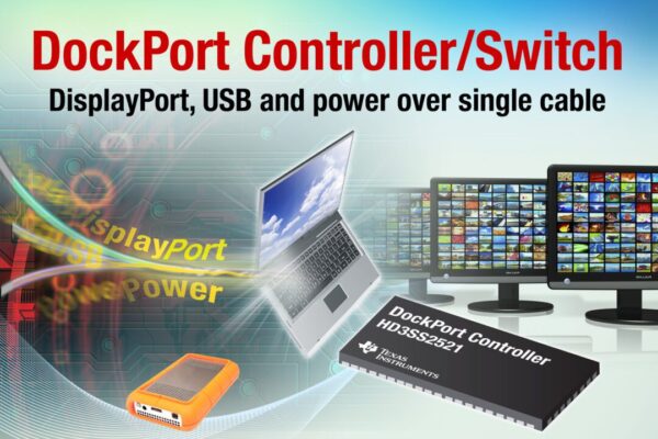 DockPort chip enables DisplayPort, USB and power over a single cable