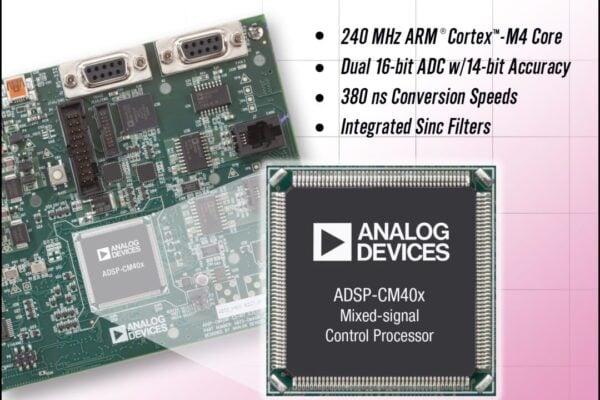 ADI adds mixed-signal control processor for industrial motor and solar inverter designs