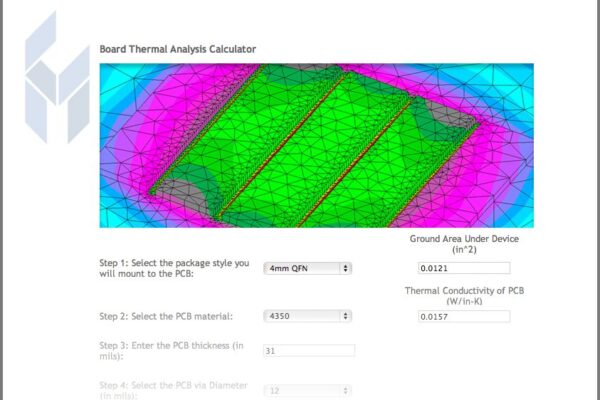 Thermal analysis tool estimates accurate “package bottom” temperature
