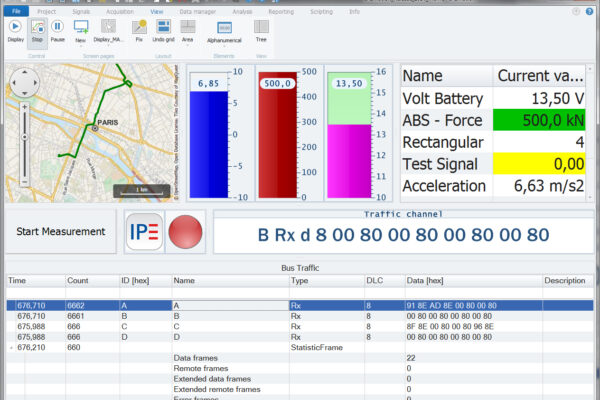 Data acquisition software updated with CAN diagnostics