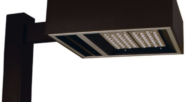 LED light fixture supports outdoor lighting-based security platforms