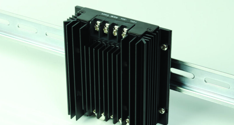DIN-rail DC-DC converters handle up to 600W