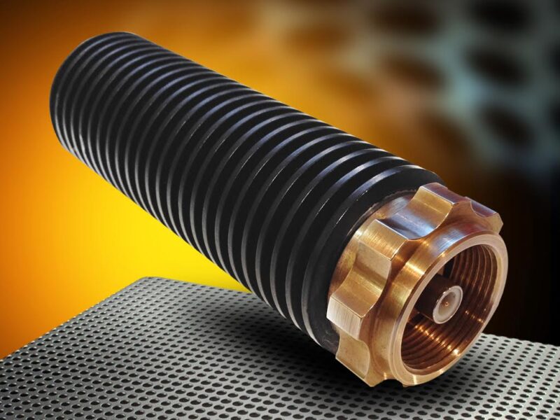 Medium-power coaxial termination fit for harsh environments