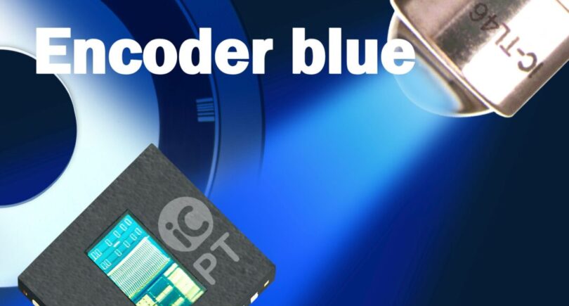 Blue light encoder sensor chip sharpens resolution