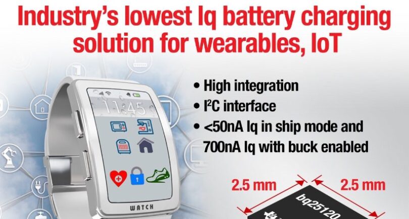 Tiny battery management IC targets wearables and IoT apps