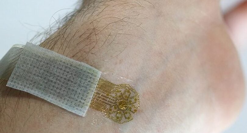 Tattoo sensors measure blood flow