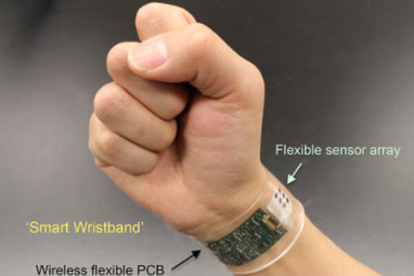 Wearable sensor analyzes sweat to monitor health
