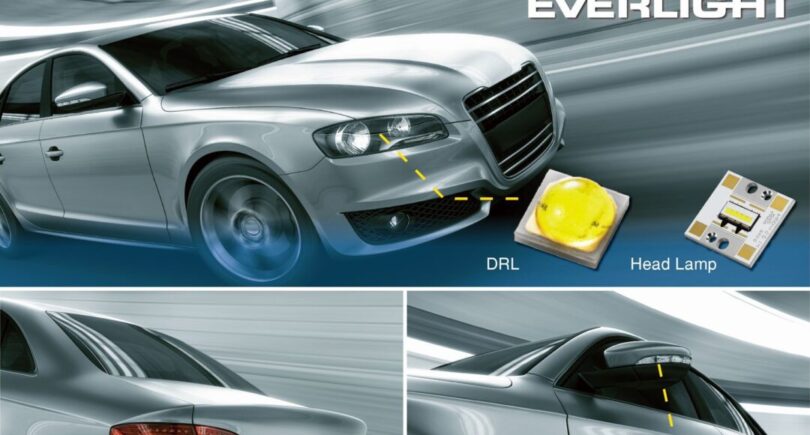 Sulfur-resistant golden frame automotive LED extends color stability
