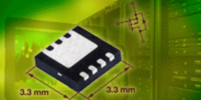 20-V p-channel MOSFET in 3.3-mm square package offers industry-low on-resistance of 4.8-mΩ at a 4.5-V gate drive