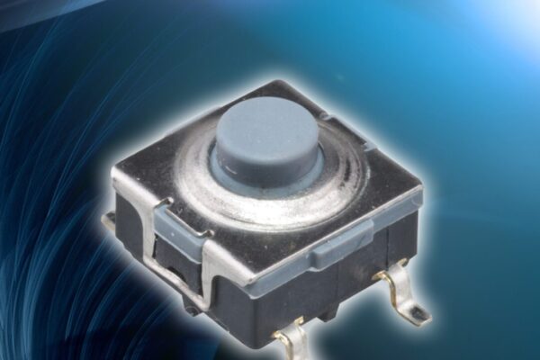 Sealed SMD power pushbutton switch eliminates need for secondary processing