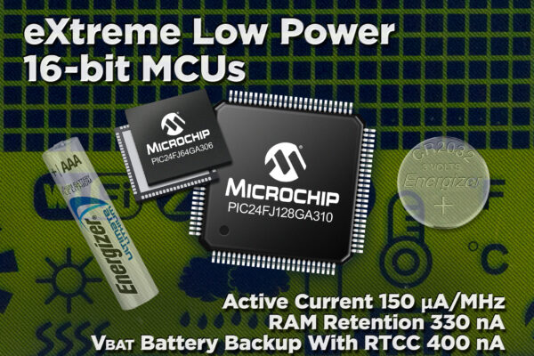 Microchip étend son portefeuille de microcontrôleurs PIC XLP
