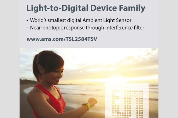 Capteur de luminosité ambiante ultra miniature à filtres intégrés