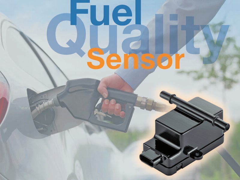 Fuel quality sensor helps adapting cars to different fuel qualities