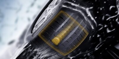 Tire sensors detect vehicle weight