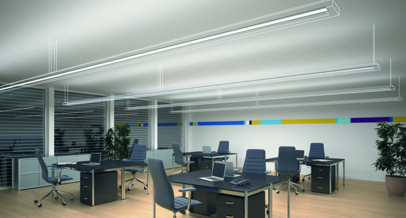 Light module allows to generate direct and indirect lighting at the same time