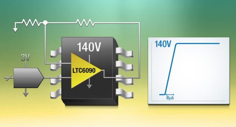 140V CMOS op amp with rail-to-rail output and PA inputs