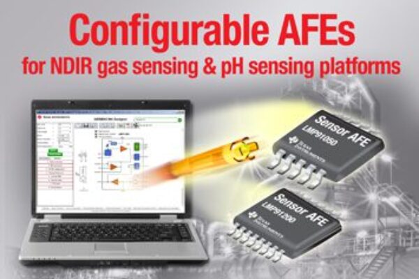TI unveils world’s first configurable NDIR gas sensing and pH sensing AFEs