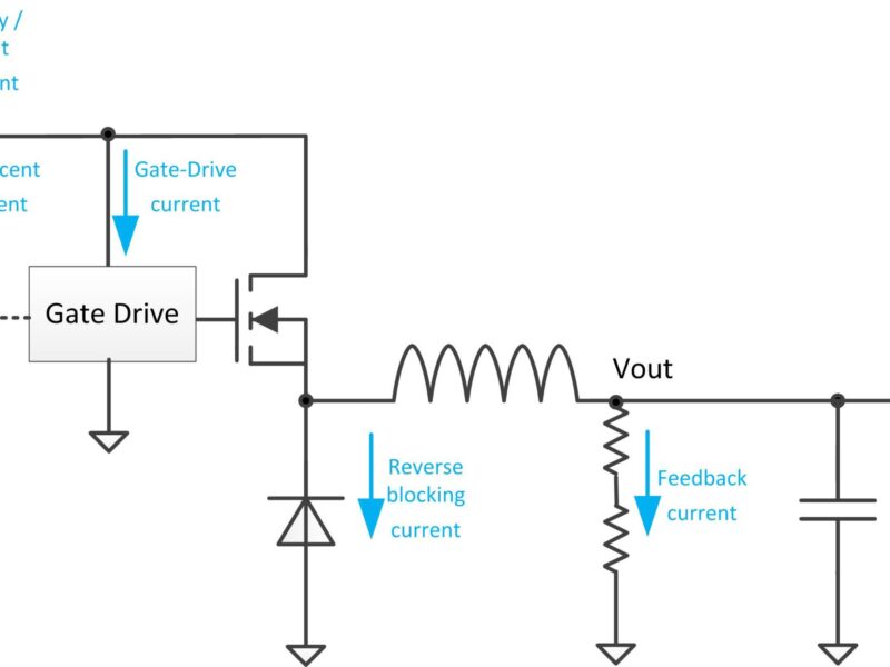 Low quiescent current with asynchronous buck converters at high temperatures?