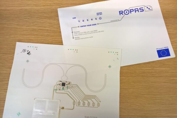 How about password-protected paper mail?