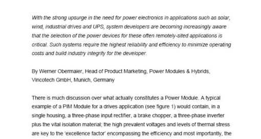 Mastering Power Modules: The advantages over discrete solutions