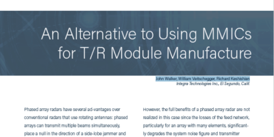 Integra – An Alternative to Using MMICs for T/R Modules Manufacture