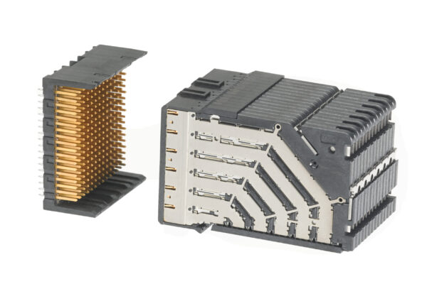 Backplane connector system maxes signal integrity at 28 Gbps