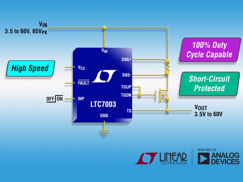 Fast 60V protected high side n-channel MOSFET driver
