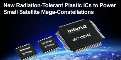 Radiation-tolerant plastic ICs for small, shorter-lifetime satellites