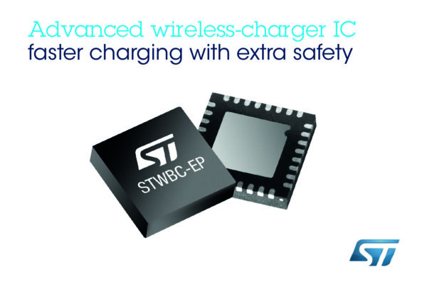 ST’s wireless charging IC supports “faster-Qi” standard