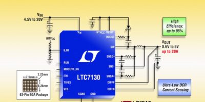 20V, 20A monolithic synchronous step-down regulator