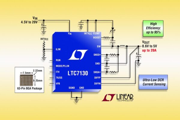 20V, 20A monolithic synchronous step-down regulator