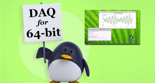 “Accel64 for Linux” software supports 64-bit data acquisition processors