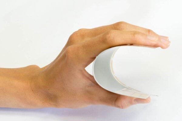 Flexible fingerprint sensor: 500dpi on plastic