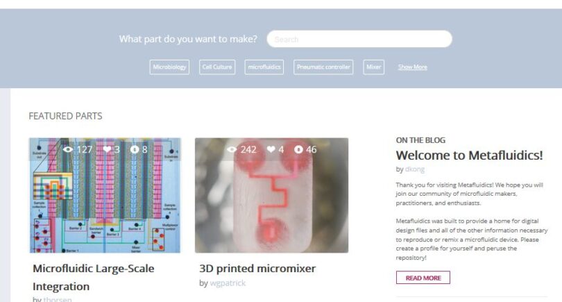 Open-source microfluidic design: MIT opens online repository
