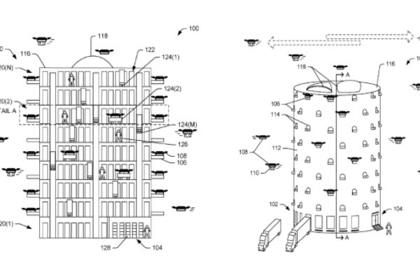 Amazon drone tower described in patent application