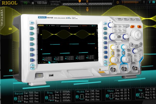 2-channel oscilloscope targets schools and universities with large 8“ color display