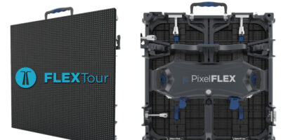 Modular curve-able LED video display for production touring