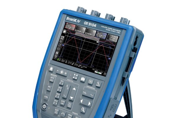 IP54-protected portable oscilloscopes with up to 4 totally-isolated channels