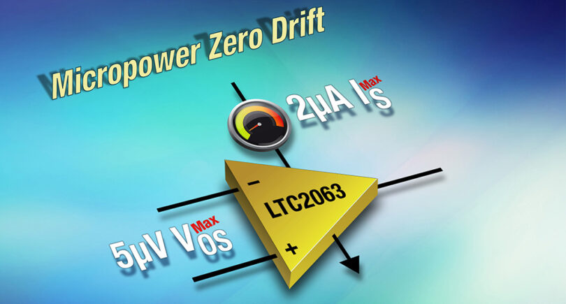 Micropower Zero-Drift Amplifier Improves Circuit Performance