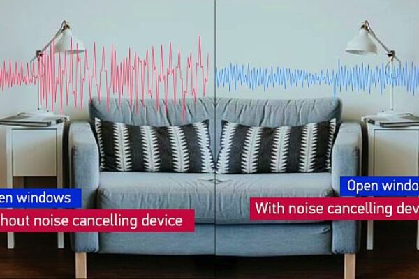 Open-window noise canceling system cuts outside sounds