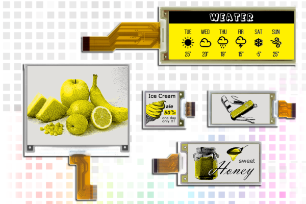 Tri-color e-paper displays now in yellow version