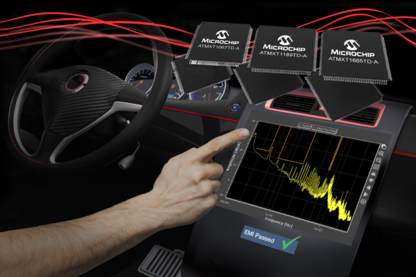 Capacitive touch controllers ease EMI qualification for cars