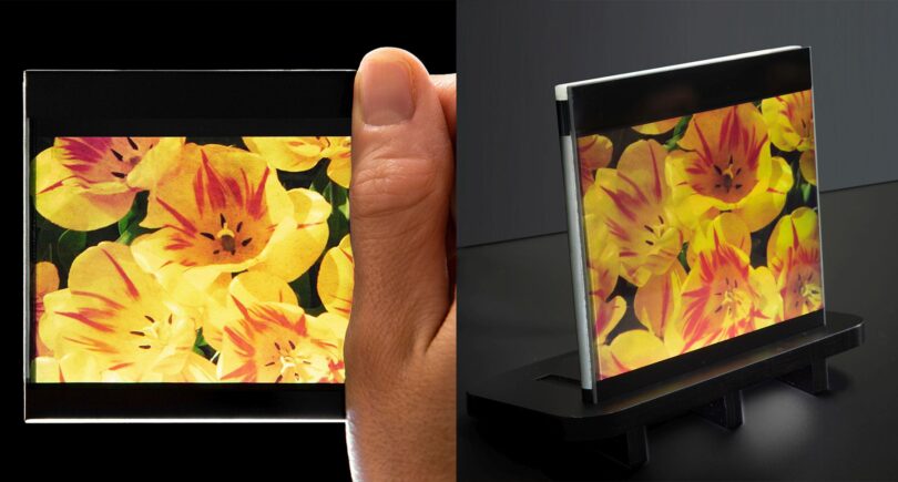 Glass-free organic LCD boasts ultra-narrow border