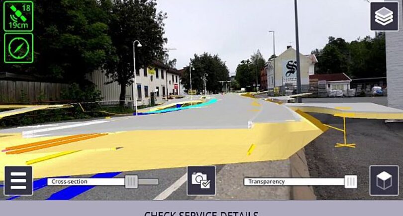 Outdoors AR solution allows visualisation of 2D and 3D data